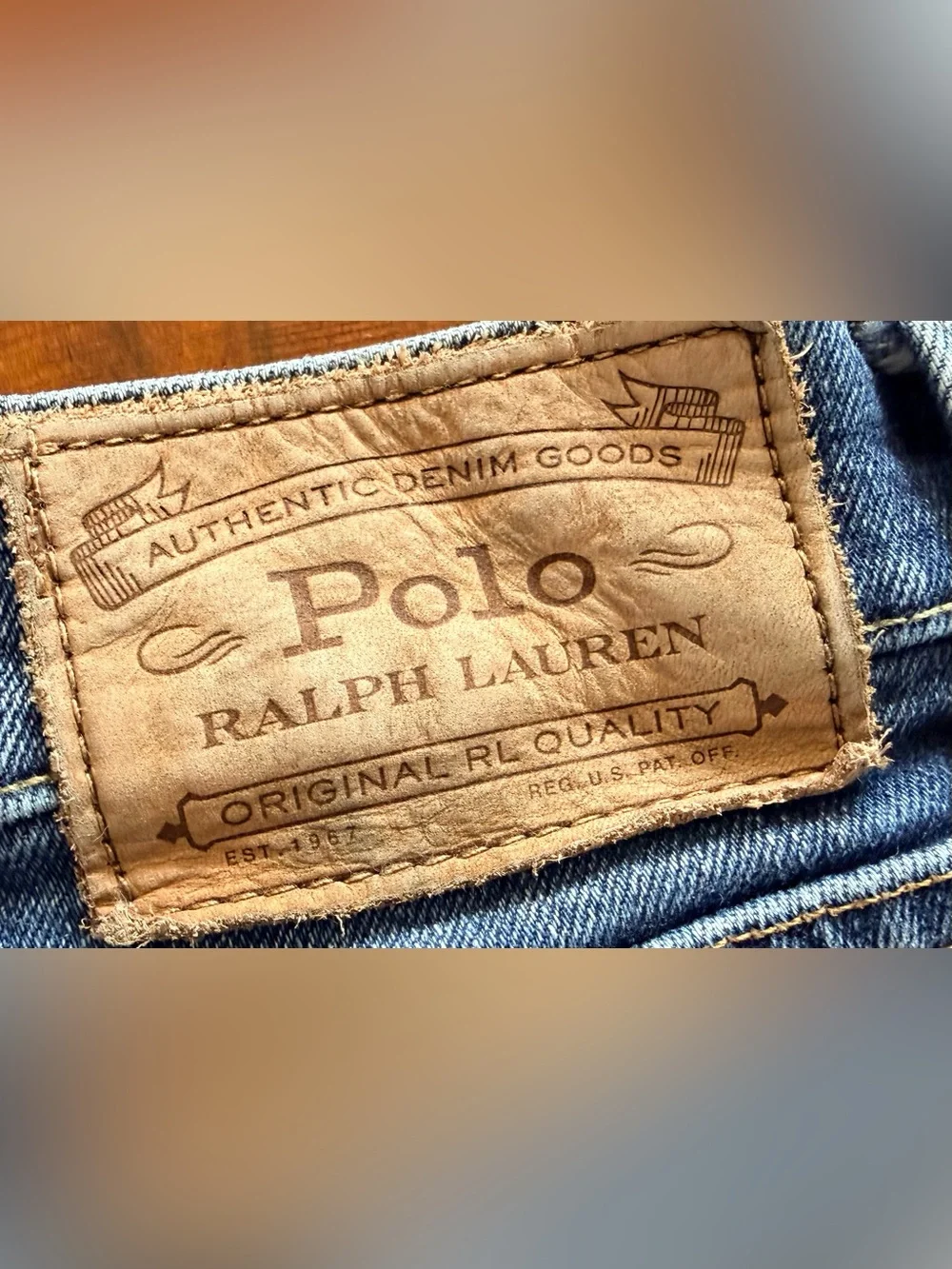 Polo by Ralph Lauren Men's Slim Straight Blue Denim Jeans